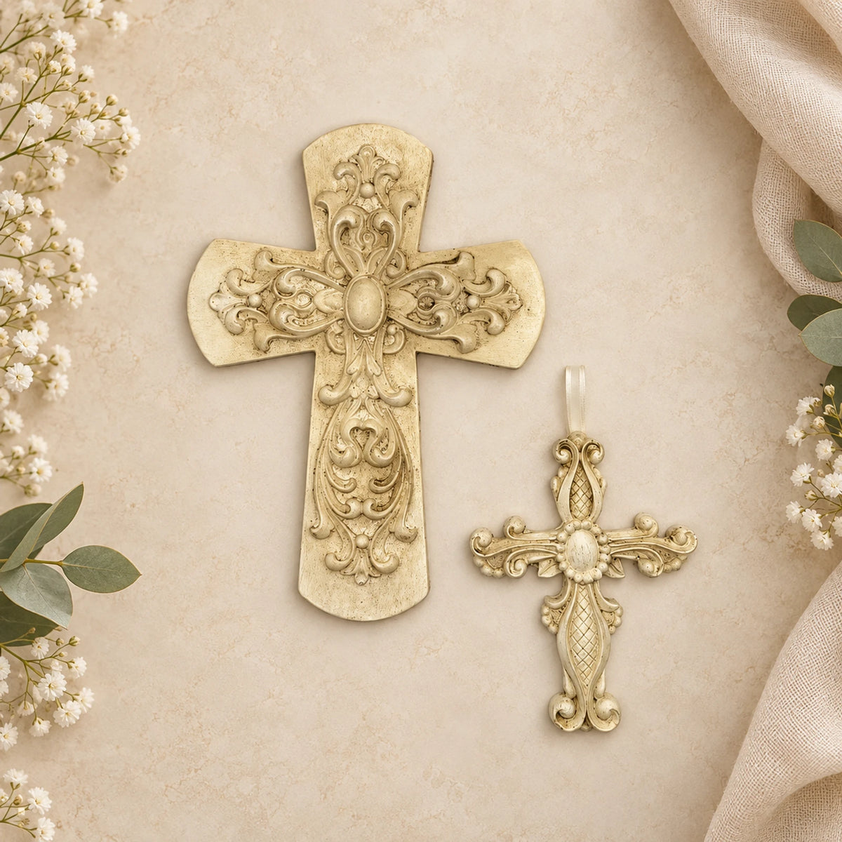 Set de cruces ornamentales