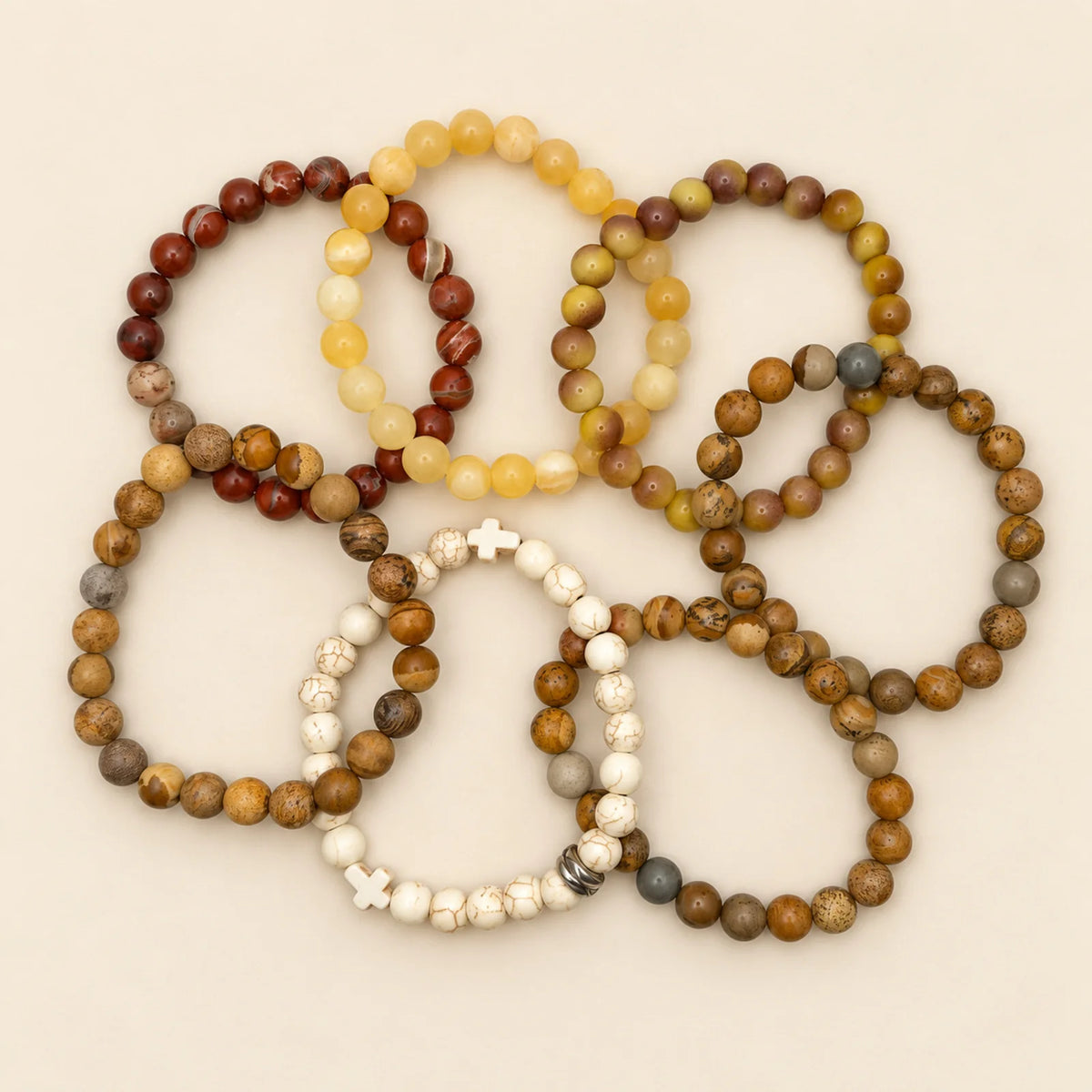 Set de pulseras de cuentas