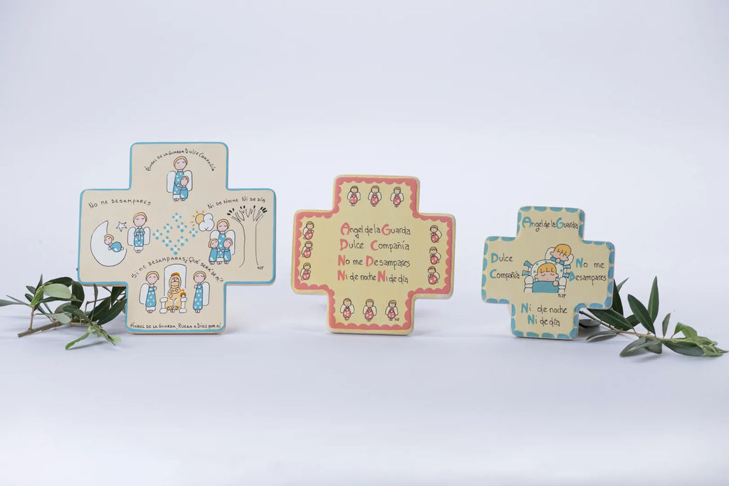 Set de cruces decorativas infantiles