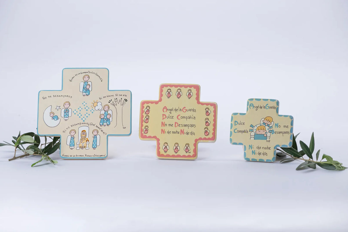 Set de cruces decorativas infantiles