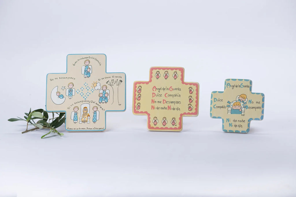 Set de cruces decorativas infantiles