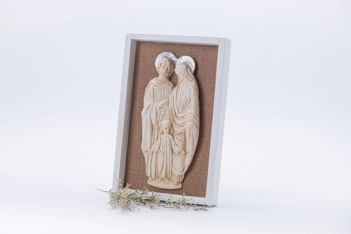 Cuadro con dos figuras religiosas