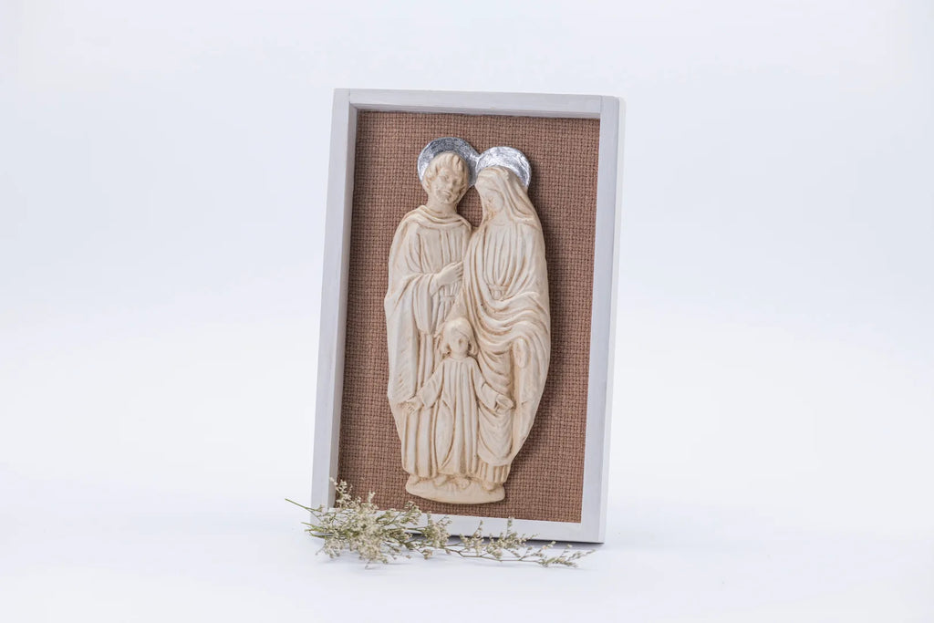 Cuadro con dos figuras religiosas