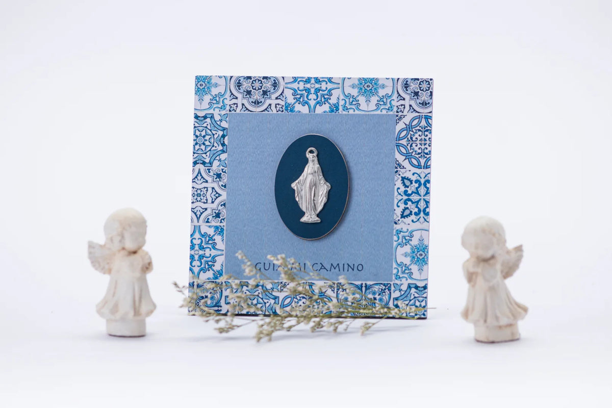 Placa “Cuida mi camino” con Virgen