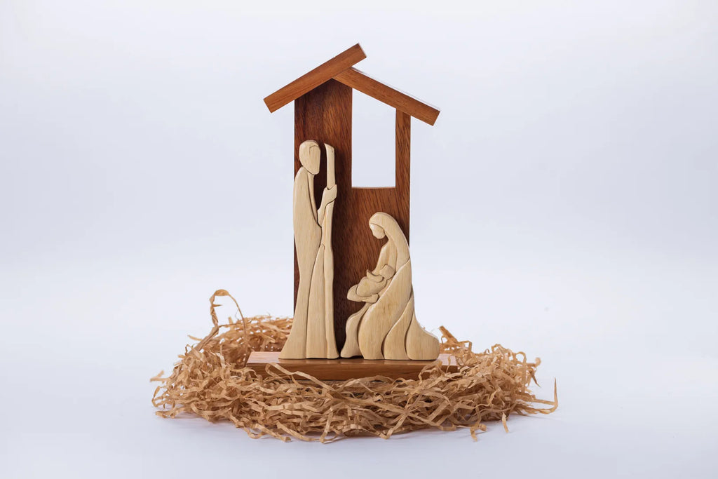 Nacimiento abstracto de madera