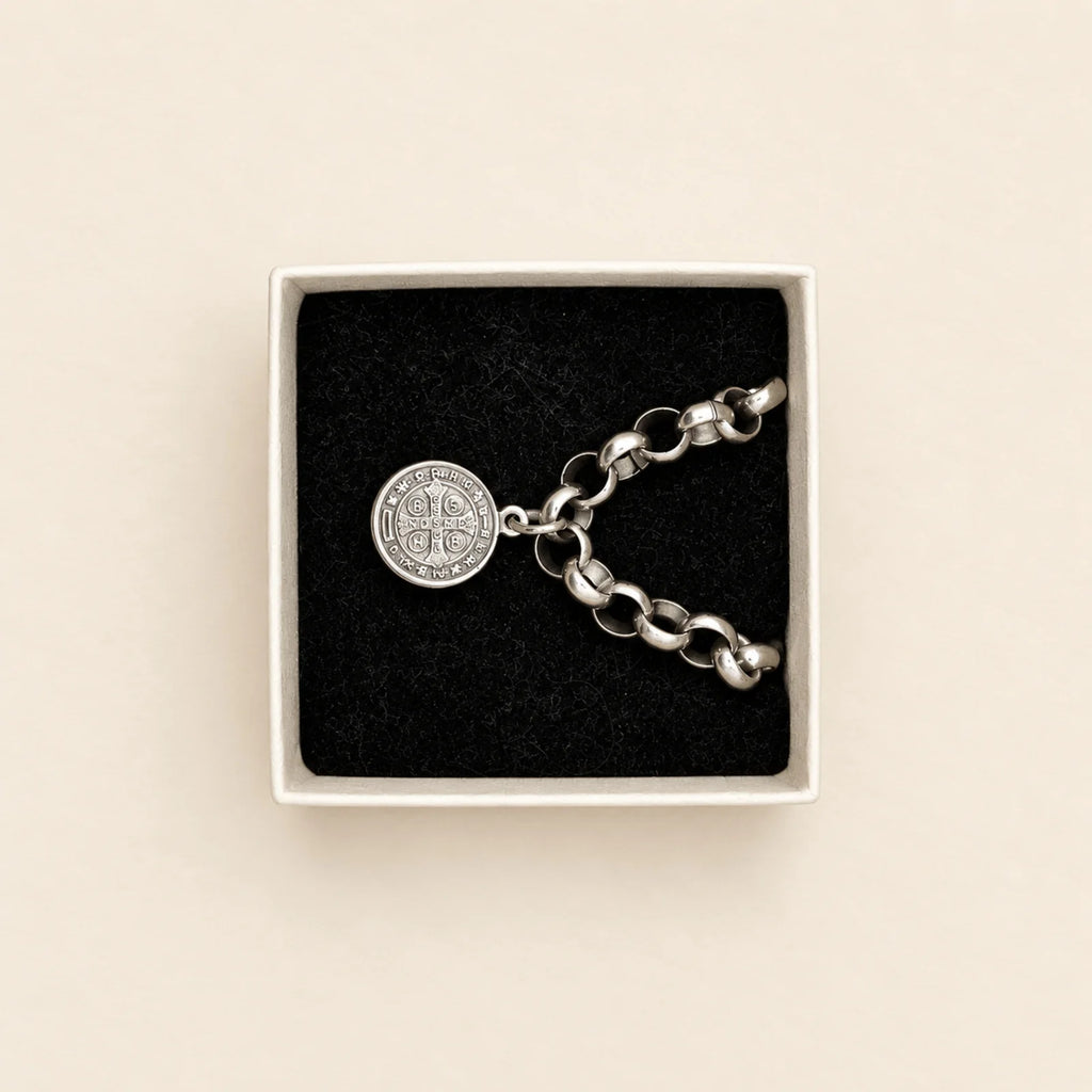 Pulsera de cadena con medalla