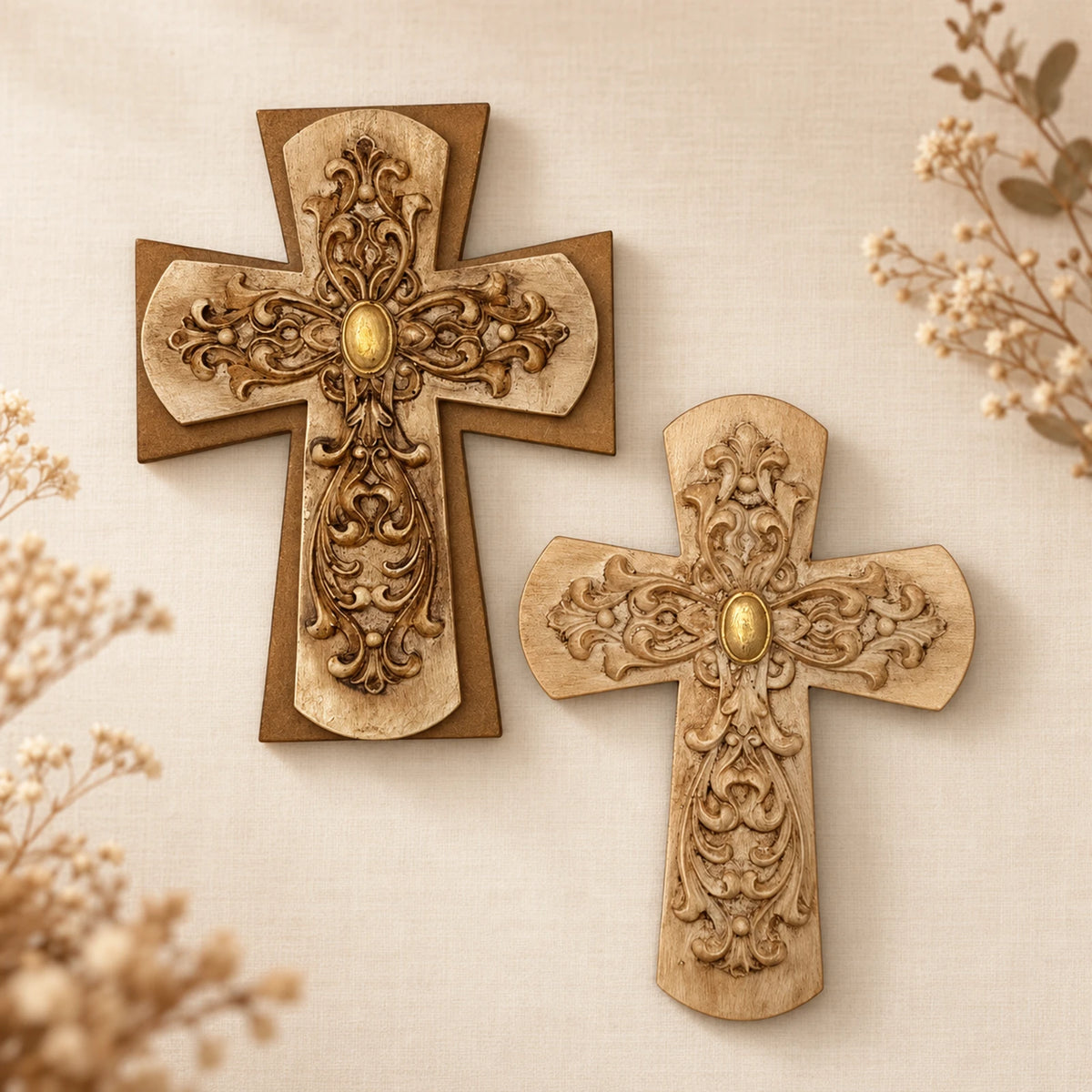 Cruz ornamental de pared