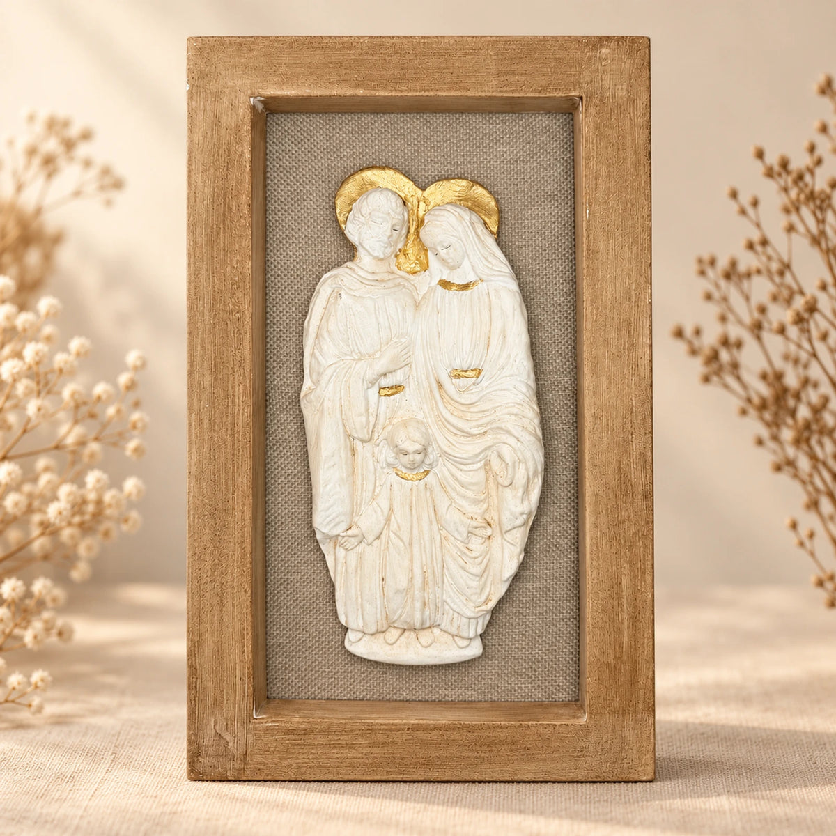 Cuadro Sagrada Familia en relieve
