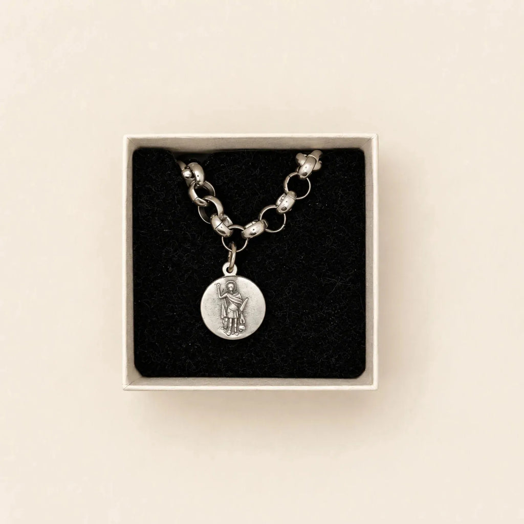 Pulsera de cadena con medalla